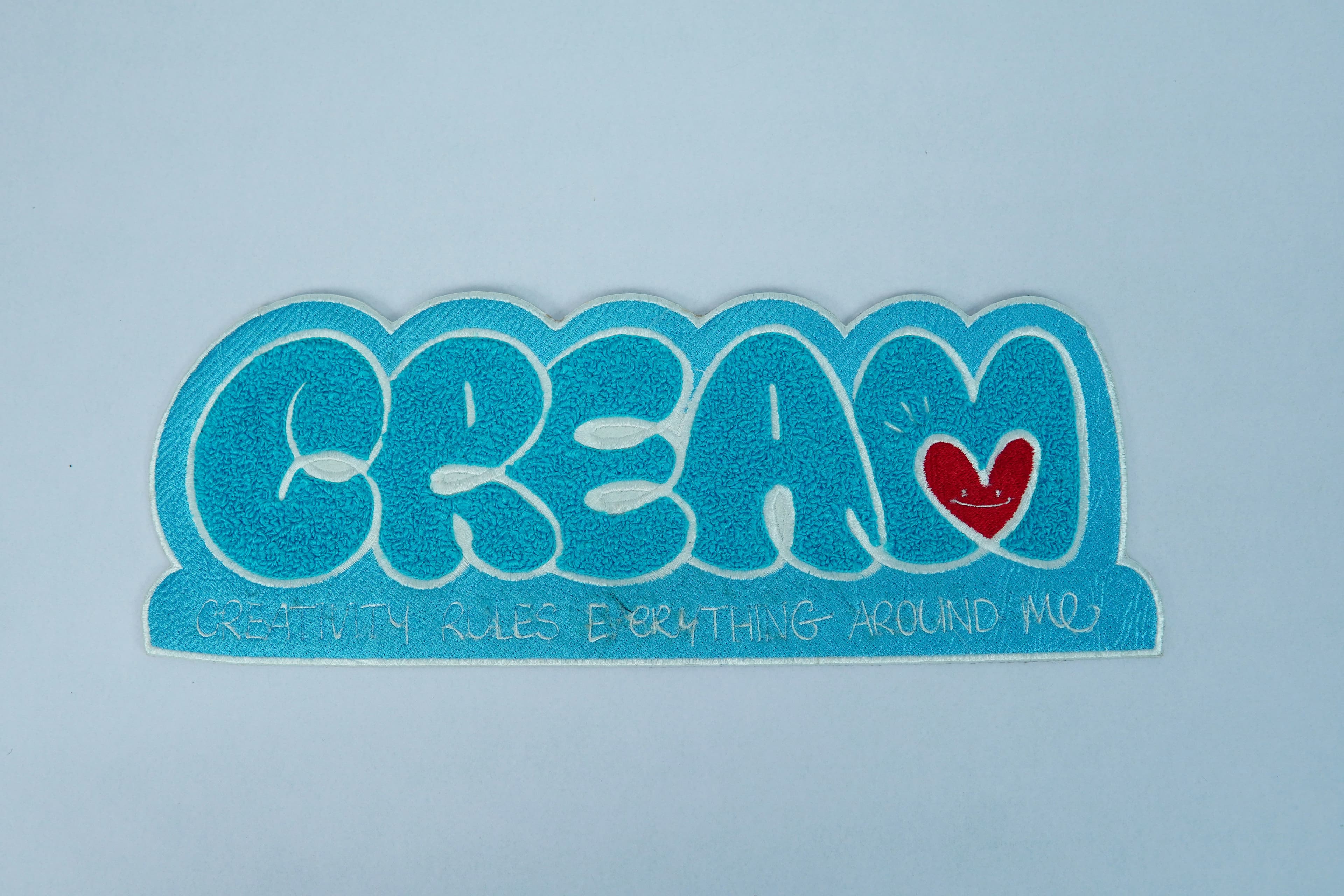 CREAM embroidered patch