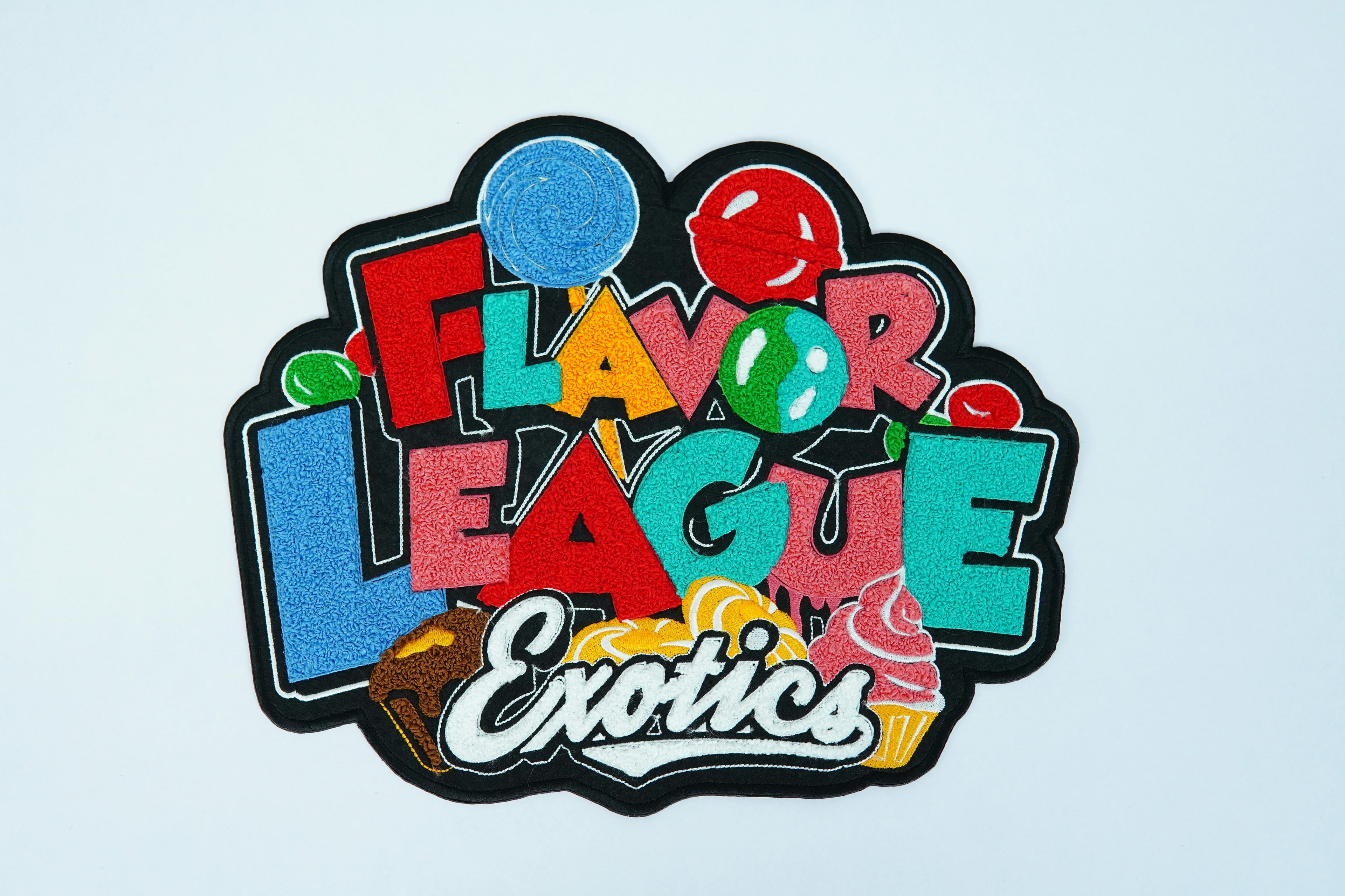 Flavor League embroidered patch